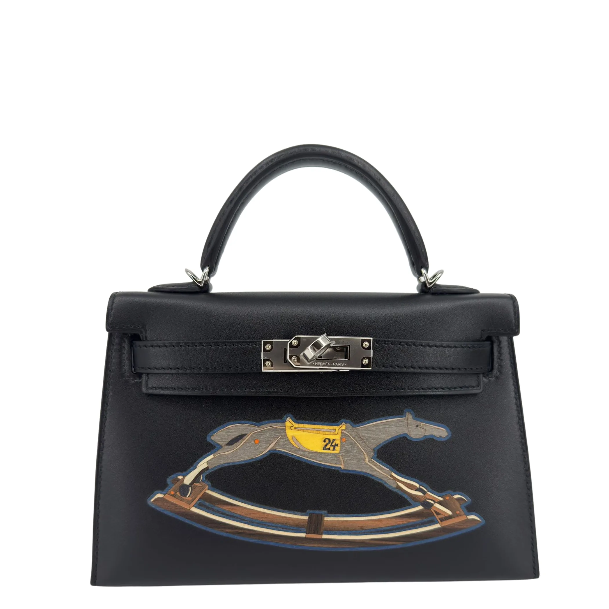 Hermès Mini Kelly Cheval De BoisPalladium hardware